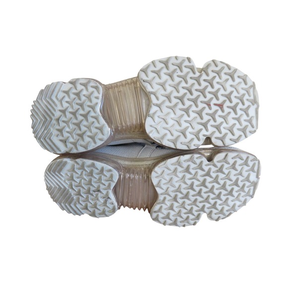 Freewalk Air Cushion Knit Sneakers Gray Slip On Rhinestone Chain Women's Size 10 - Picture 9 of 11